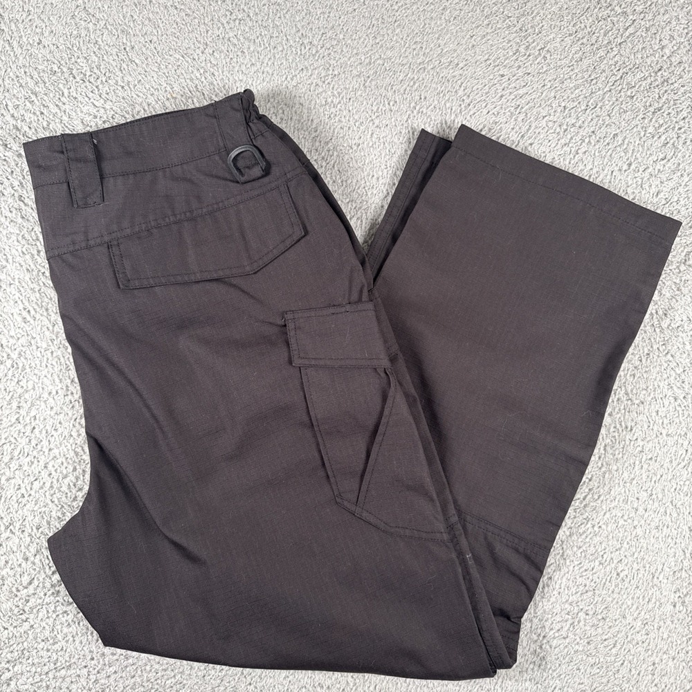 Free Soldier Cargo Tactical Pants Mens 38x30 Black Ripstop Outdoor Hiking Work